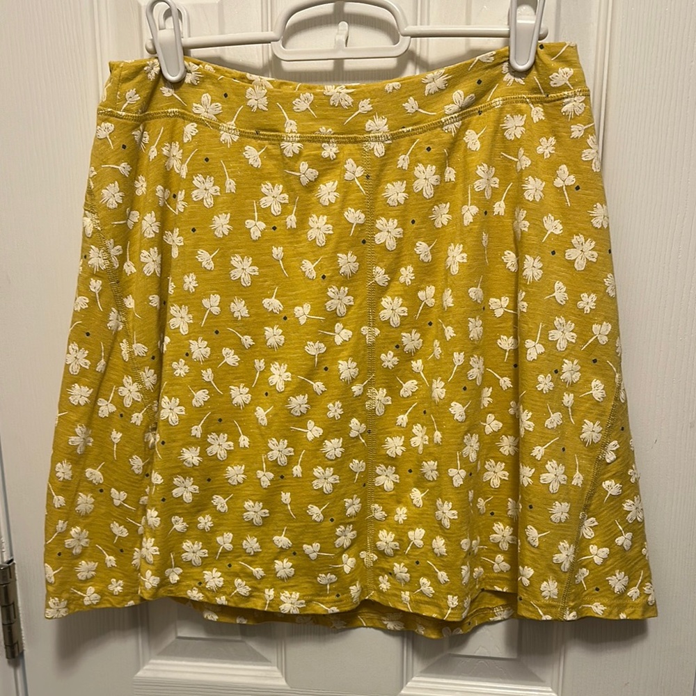 Floral Yellow Skirt
